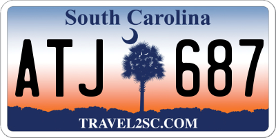 SC license plate ATJ687