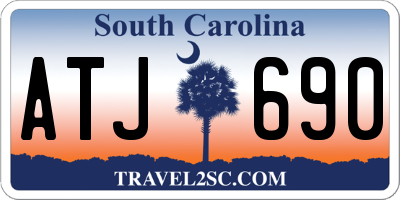 SC license plate ATJ690