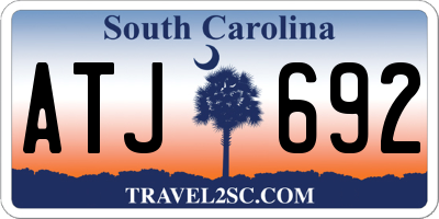 SC license plate ATJ692