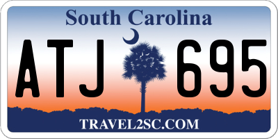 SC license plate ATJ695