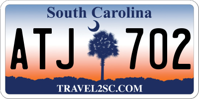 SC license plate ATJ702