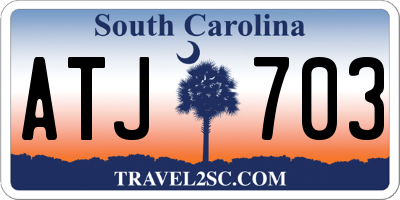 SC license plate ATJ703