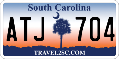 SC license plate ATJ704