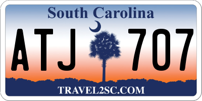 SC license plate ATJ707