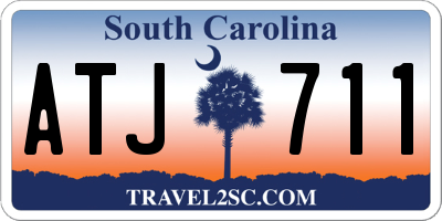 SC license plate ATJ711