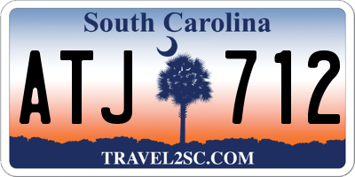 SC license plate ATJ712