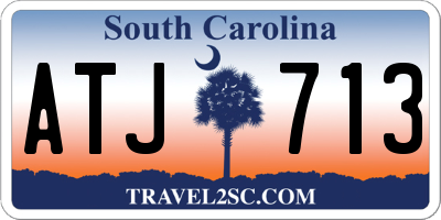 SC license plate ATJ713