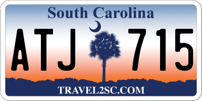 SC license plate ATJ715