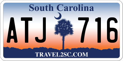 SC license plate ATJ716