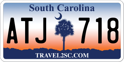 SC license plate ATJ718
