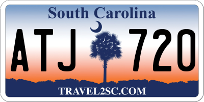 SC license plate ATJ720