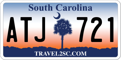 SC license plate ATJ721