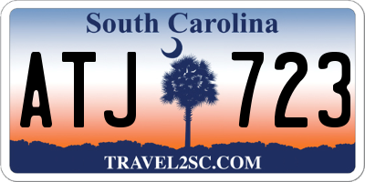 SC license plate ATJ723