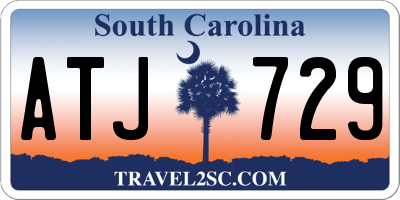 SC license plate ATJ729