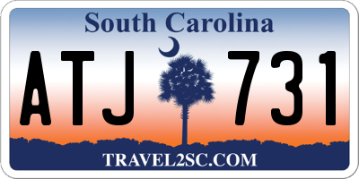 SC license plate ATJ731