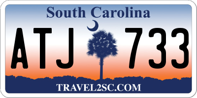 SC license plate ATJ733
