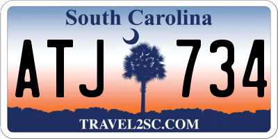 SC license plate ATJ734