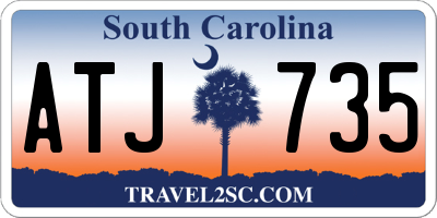 SC license plate ATJ735
