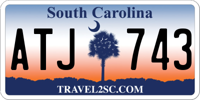 SC license plate ATJ743