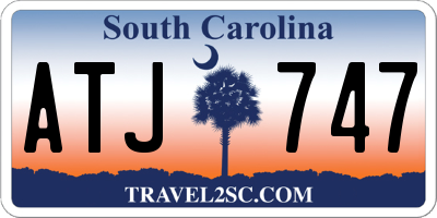 SC license plate ATJ747