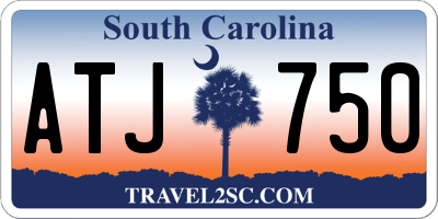 SC license plate ATJ750