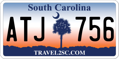 SC license plate ATJ756