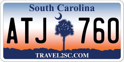 SC license plate ATJ760