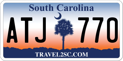 SC license plate ATJ770