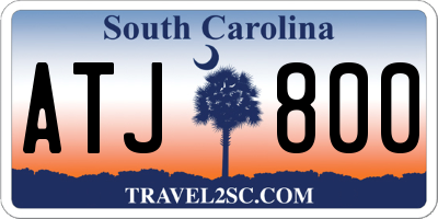 SC license plate ATJ800