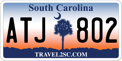 SC license plate ATJ802