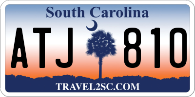 SC license plate ATJ810
