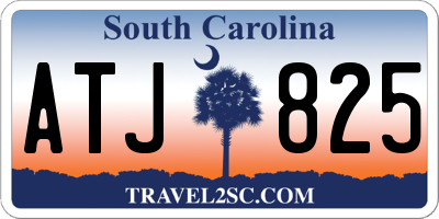 SC license plate ATJ825