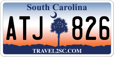 SC license plate ATJ826