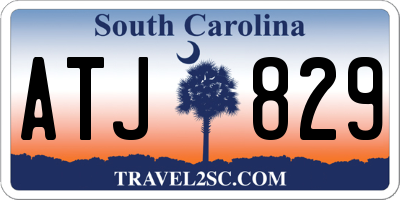 SC license plate ATJ829