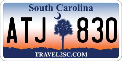 SC license plate ATJ830