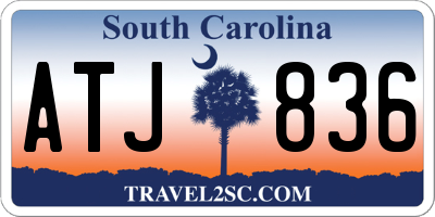 SC license plate ATJ836