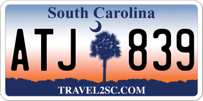 SC license plate ATJ839