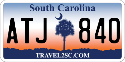 SC license plate ATJ840