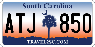 SC license plate ATJ850