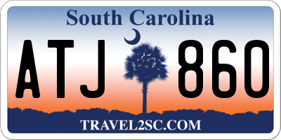 SC license plate ATJ860