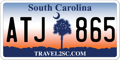 SC license plate ATJ865