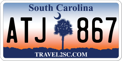 SC license plate ATJ867