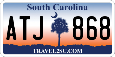 SC license plate ATJ868