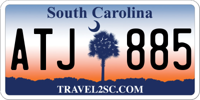SC license plate ATJ885