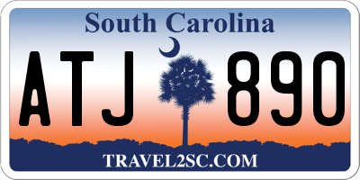 SC license plate ATJ890