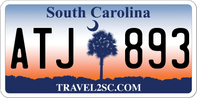 SC license plate ATJ893