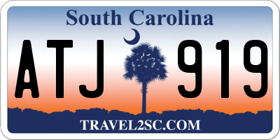 SC license plate ATJ919