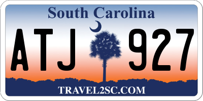SC license plate ATJ927