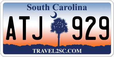 SC license plate ATJ929