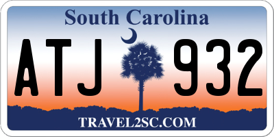 SC license plate ATJ932
